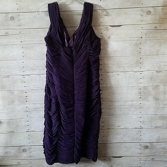Bridesmaid Dress Size 14 Color Purple - Picture 3 of 4